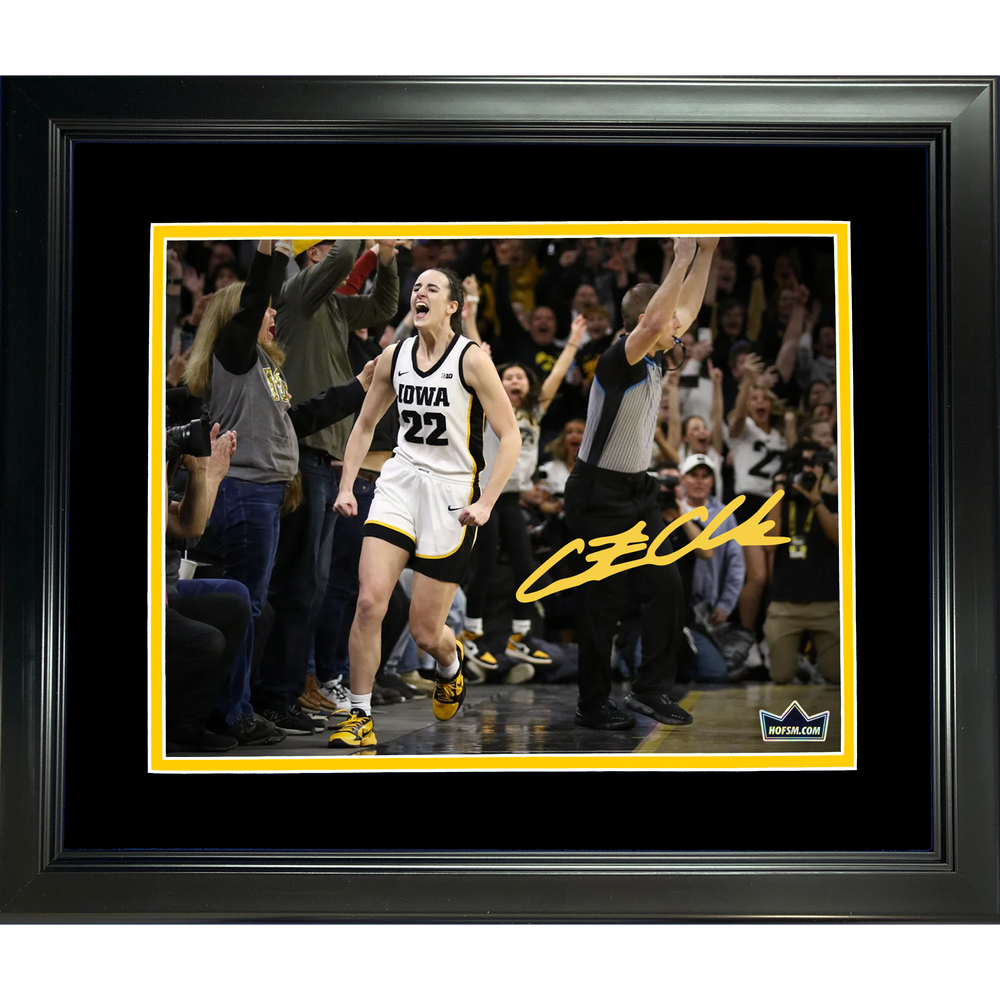 Framed Caitlin Clark Facsimile Laser Engraved Signature Auto 11"x14" College Basketball Photo HOFSM Holo (ONLINE ORDER ONLY)