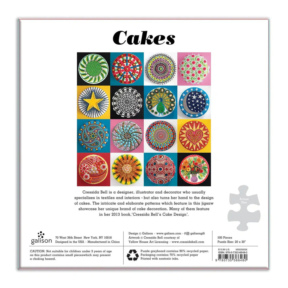 Cakes 500 Piece Jigsaw Puzzle Galison (ONLINE ORDER ONLY)