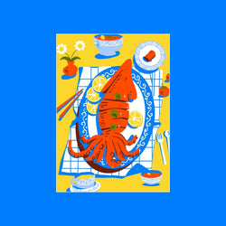 Calamari 99 Piece Mini Jigsaw Puzzle Puzzledly (ONLINE ORDER ONLY)