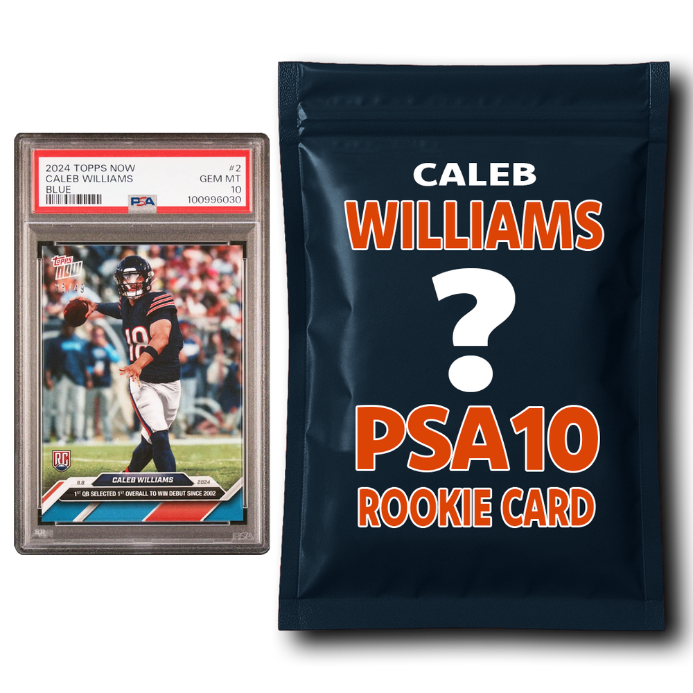 Caleb Williams PSA 10 Graded Football Rookie Card Mystery Pack (ONLINE ORDER ONLY)