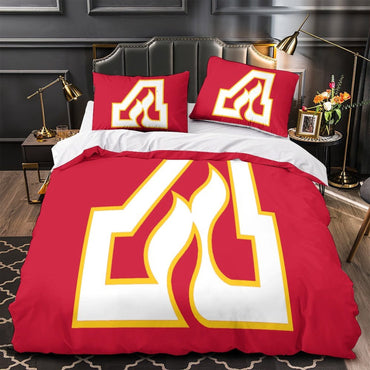 Calgary Flames Bedding Set Quilt Duvet Cover Without Filler (Online Order Only)