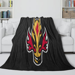Calgary Flames Blanket Flannel Throw Kids Room Decoration (Online Order Only)