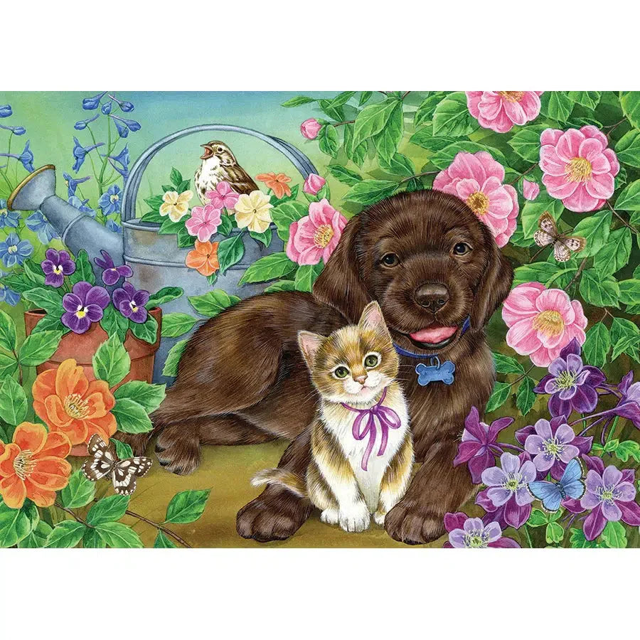 Calico & Chocolate 35 Piece Tray Jigsaw Puzzle Cobble Hill (ONLINE ORDER ONLY)