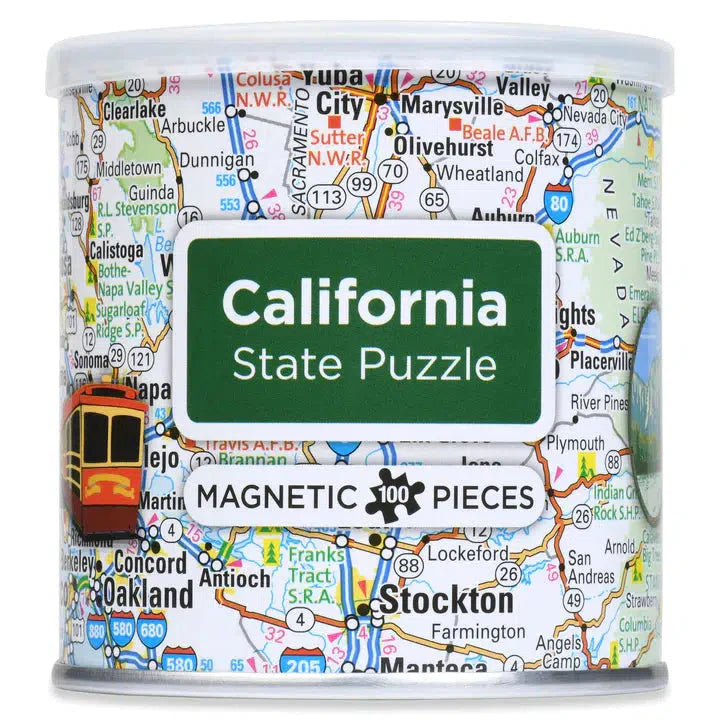 California State 100 Piece Magnetic Jigsaw Puzzle Geotoys (ONLINE ORDER ONLY)
