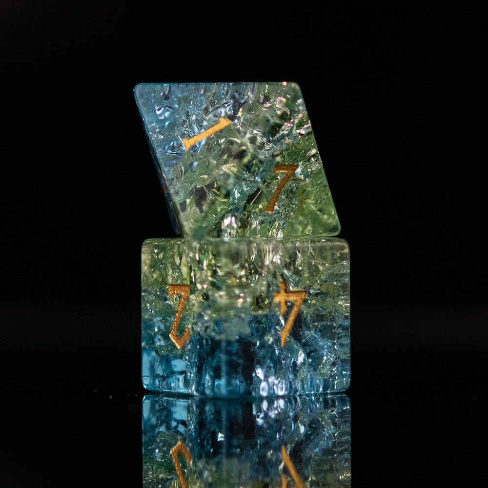 Pre-Order || Calypso Shattered Glass Dice Set