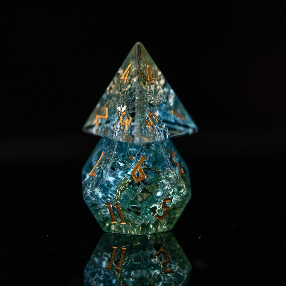 Pre-Order || Calypso Shattered Glass Dice Set