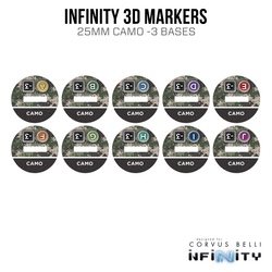 Infinity 3D Markers: Guilang, Male (25mm Camo -3)
