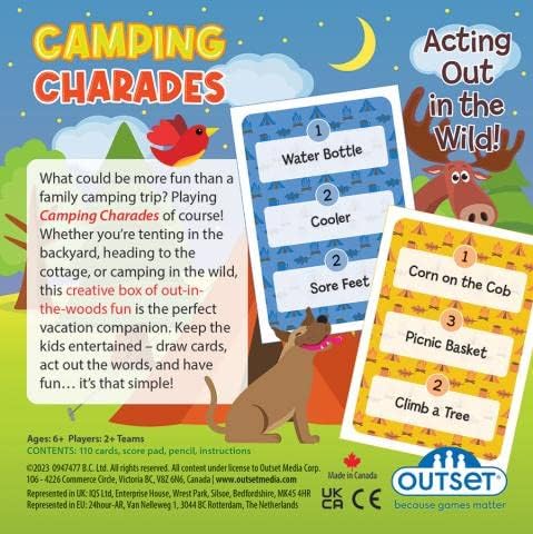 Camping Charades Game - Act Out in the Wild! - Outset (ONLINE ORDER ONLY)