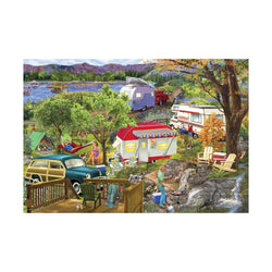 Camping Trailer 550 Piece Jigsaw Puzzle in Tin Eurographics (ONLINE ORDER ONLY)