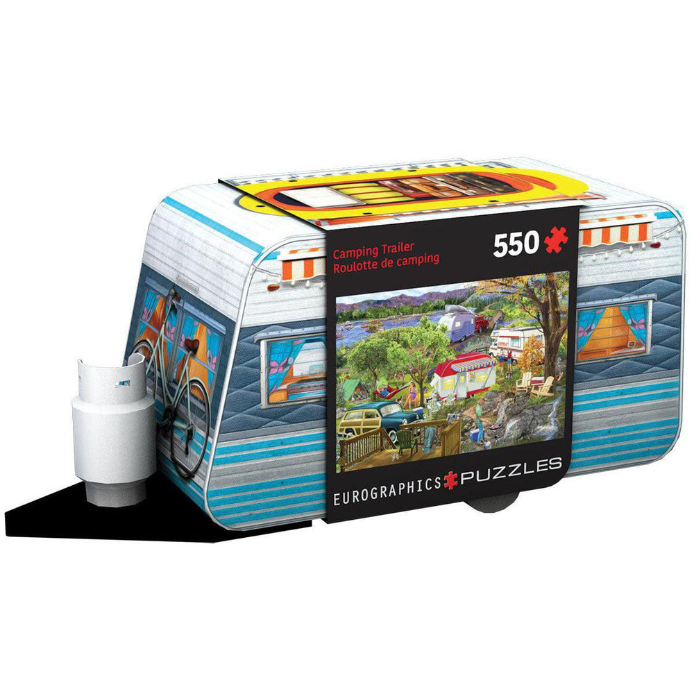Camping Trailer 550 Piece Jigsaw Puzzle in Tin Eurographics (ONLINE ORDER ONLY)
