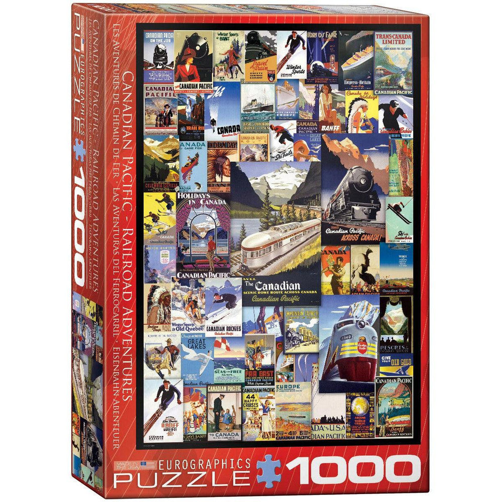Canadian Pacific Railway Adventures 1000 Piece Jigsaw Puzzle Eurographics (ONLINE ORDER ONLY)