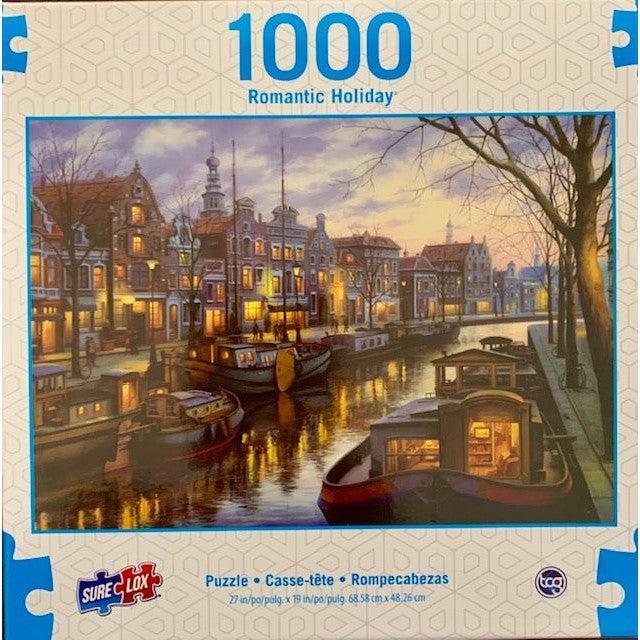 Canal Life Romantic Holiday 1000 Piece Jigsaw Puzzle Sure Lox (ONLINE ORDER ONLY)
