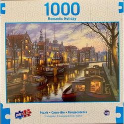 Canal Life Romantic Holiday 1000 Piece Jigsaw Puzzle Sure Lox (ONLINE ORDER ONLY)