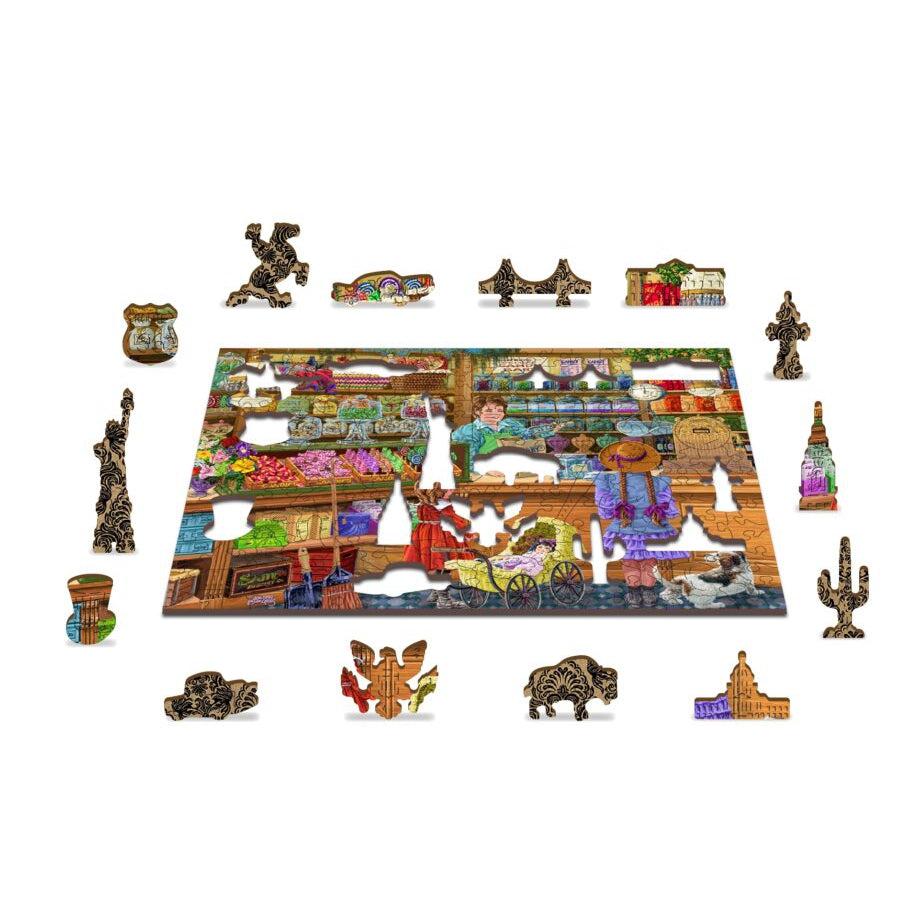 Candy Adventures 200 Piece Wood Jigsaw Puzzle Wooden City (ONLINE ORDER ONLY)
