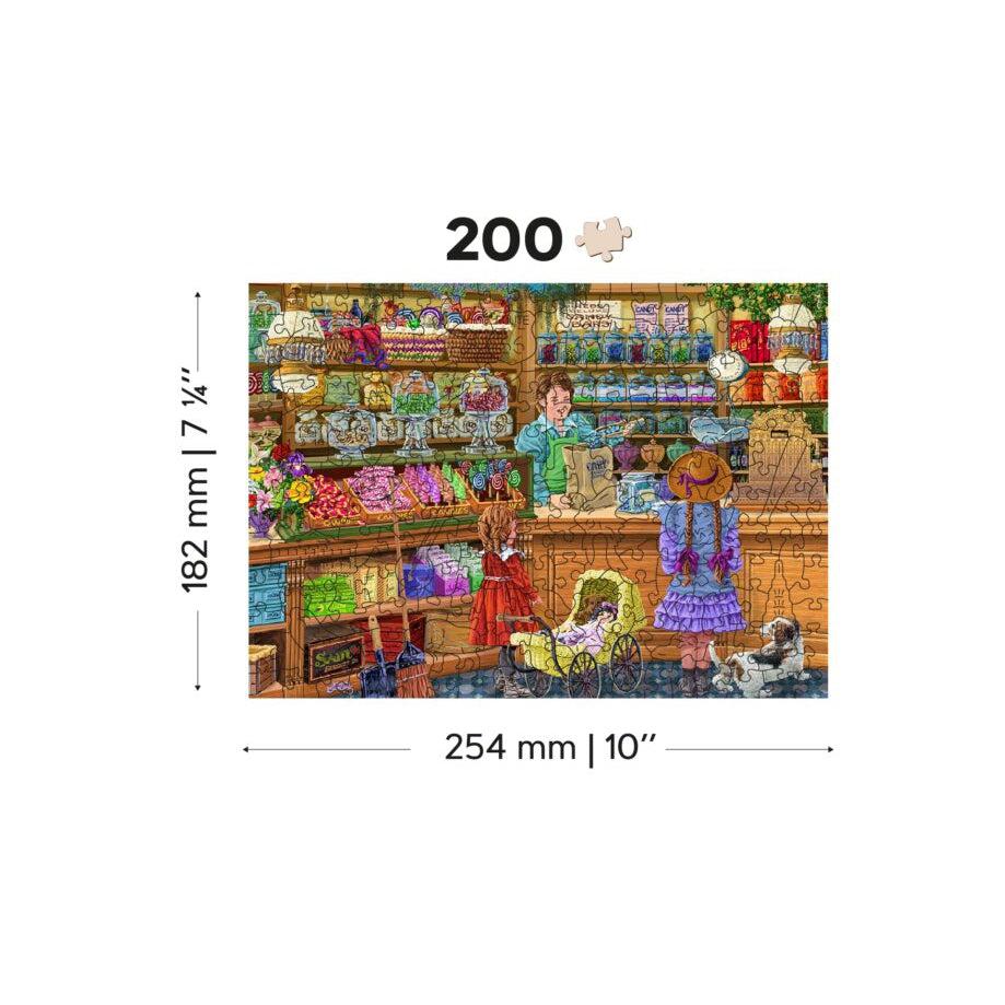 Candy Adventures 200 Piece Wood Jigsaw Puzzle Wooden City (ONLINE ORDER ONLY)