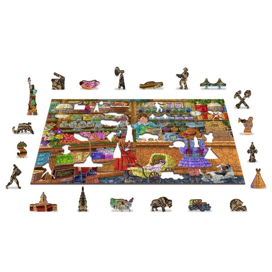 Candy Adventures 400 Piece Wood Jigsaw Puzzle Wooden City (ONLINE ORDER ONLY)