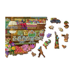 Candy Adventures 400 Piece Wood Jigsaw Puzzle Wooden City (ONLINE ORDER ONLY)
