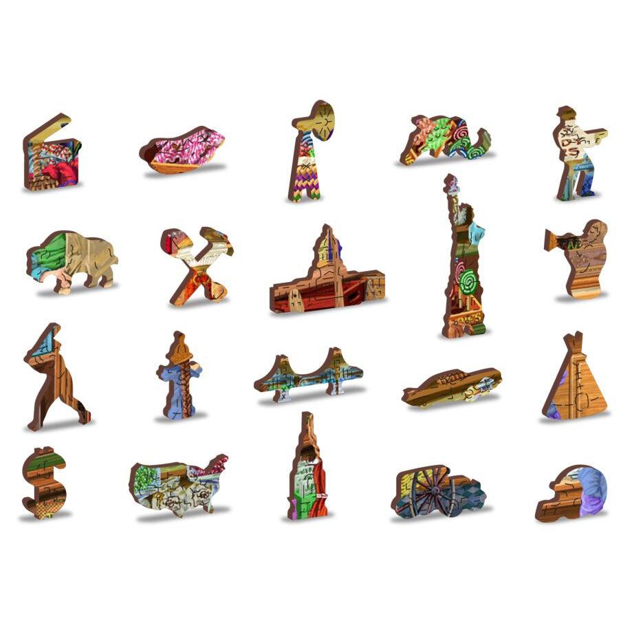 Candy Adventures 400 Piece Wood Jigsaw Puzzle Wooden City (ONLINE ORDER ONLY)
