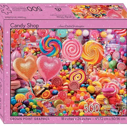 Candy Shop 500 Piece Soft Touch Jigsaw Puzzle Crown Point (ONLINE ORDER ONLY)