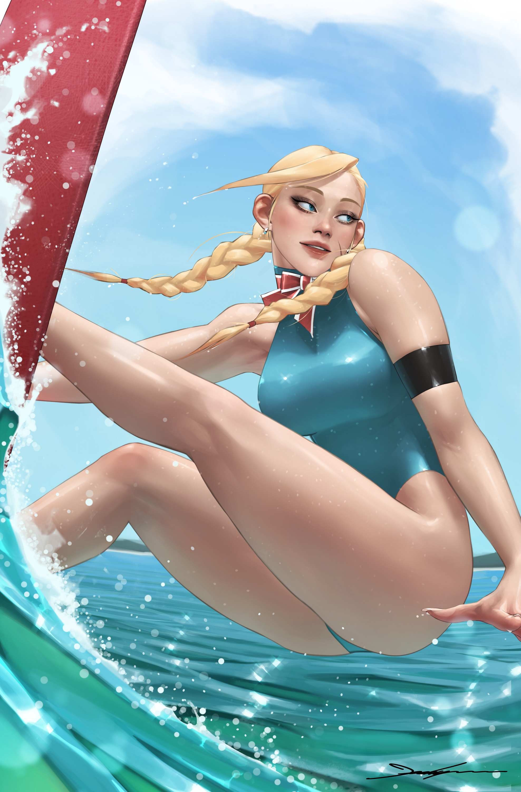 2025 Street Fighter & Friends Swimsuit Special #1 Jeehyung Lee Cammy Surfing Bikini Variant (10/01/2025) Udon (ONLINE ORDER ONLY)