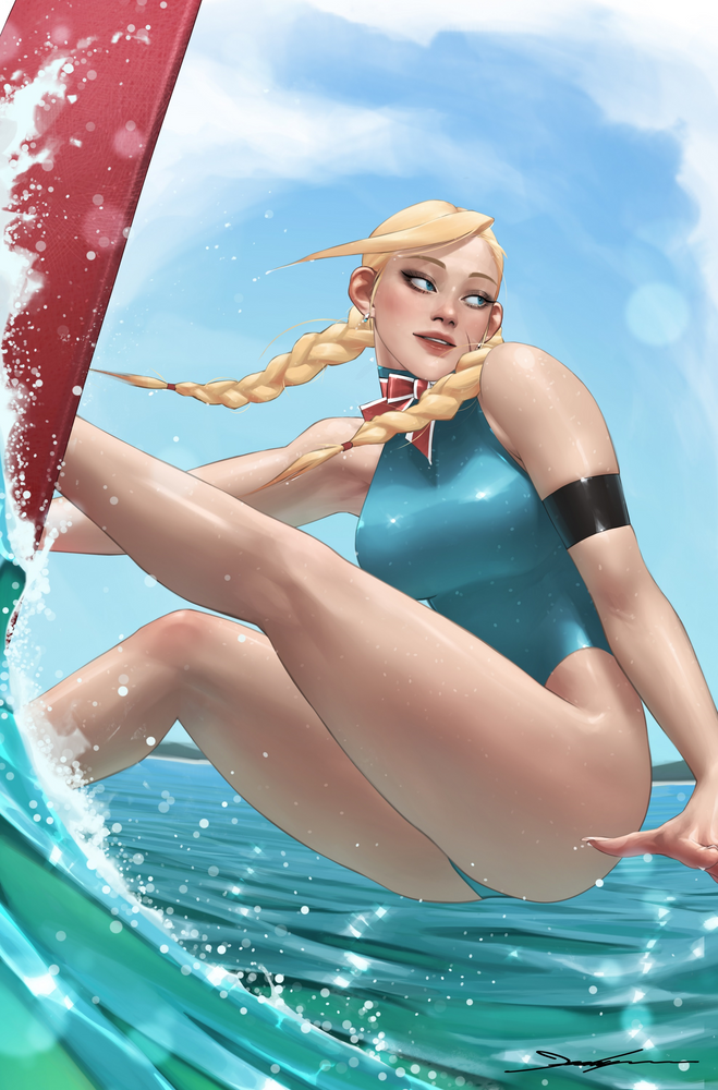 2025 Street Fighter & Friends Swimsuit Special #1 Jeehyung Lee Cammy Surfing Bikini Variant (10/01/2025) Udon (ONLINE ORDER ONLY)