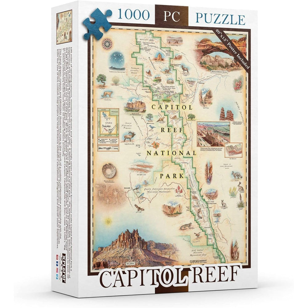 Capitol Reef National Park 1000 Piece Jigsaw Puzzle Xplorer Maps (ONLINE ORDER ONLY)