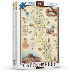 Capitol Reef National Park 1000 Piece Jigsaw Puzzle Xplorer Maps (ONLINE ORDER ONLY)