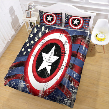 Captain America Bedding Set Quilt Cover Without Filler (Online Order Only)