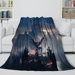 Captain America Brave New World Blanket Flannel Throw Room Decoration (Online Order Only)