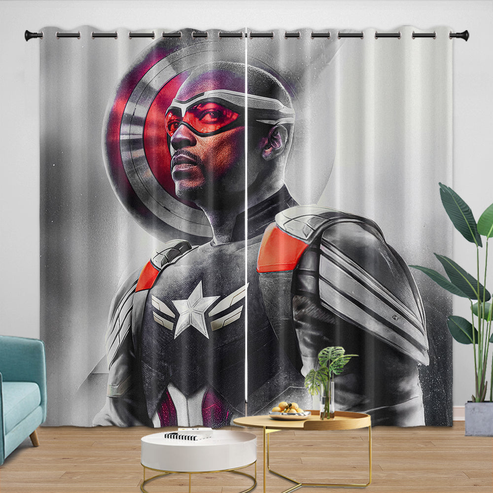Captain America Brave New World Curtains Blackout Window Drapes (Online Order Only)