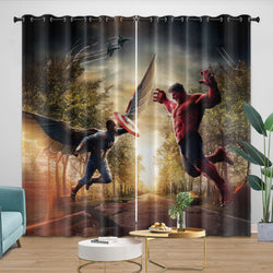 Captain America Brave New World Curtains Blackout Window Drapes (Online Order Only)