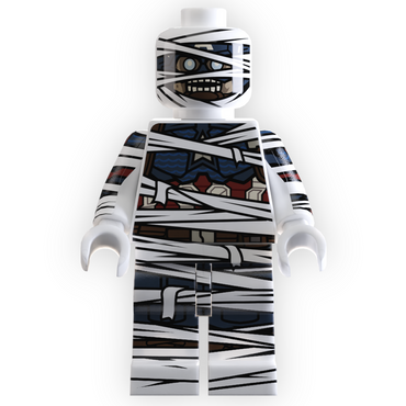 CAPTAIN as Mummy Minifig made using LEGO parts