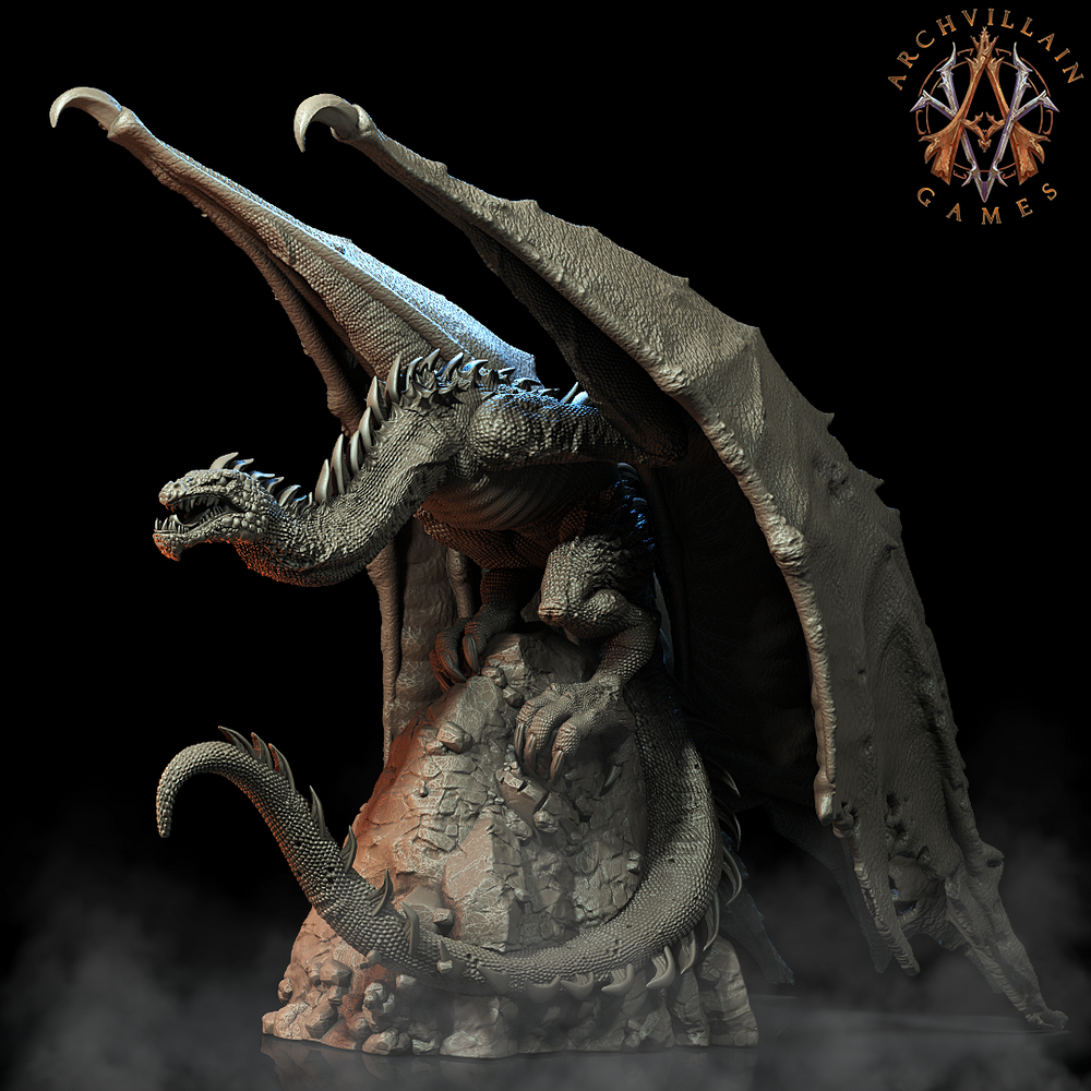 3D Printed Archvillain Games Captain's Steed The Sorrowsown 28 32mm D&D (Online Only)