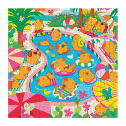 Capybara Pool Day 500 Piece Jigsaw Puzzle Mudpuppy