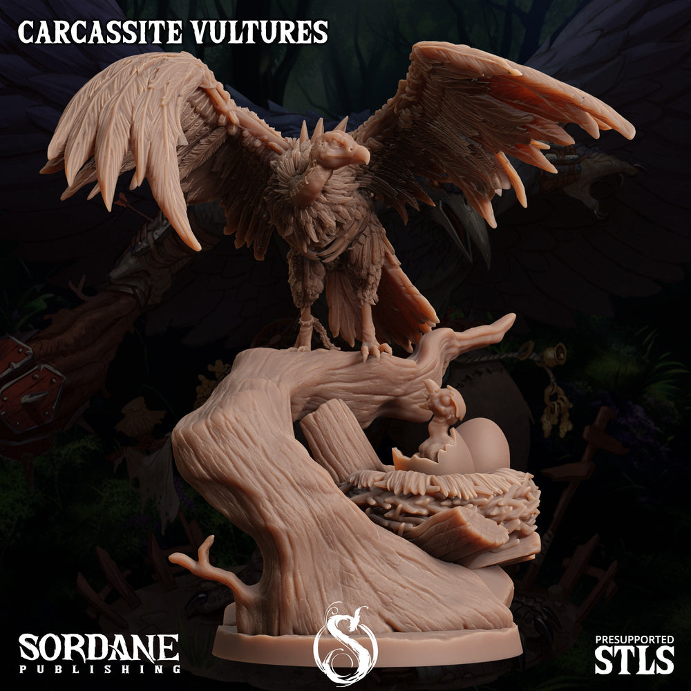 3D Printed Sordane Publishing Carcassite Beast Vulture Burrows Below 28 32mm D&D (Online Only)