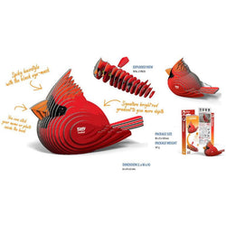 Cardinal 3D Cardboard Model Kit Eugy (ONLINE ORDER ONLY)