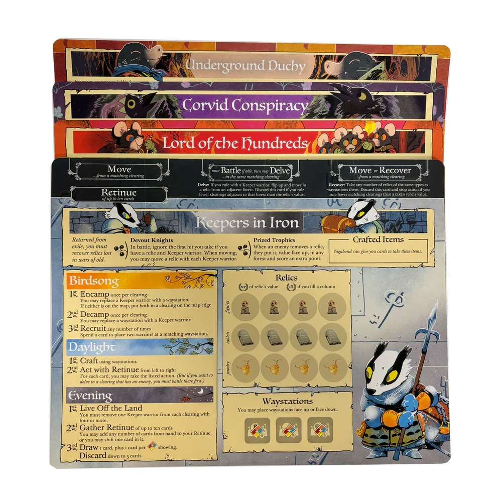 Root: Cardstock Faction Boards