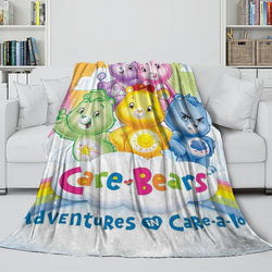 Care Bears Blanket Flannel Fleece Throw Room Decoration (Online Order Only)