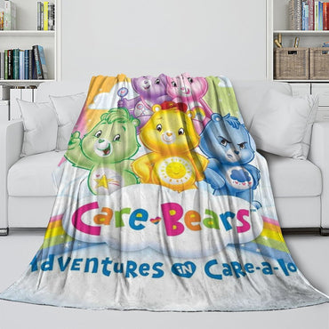 Care Bears Blanket Flannel Fleece Throw Room Decoration (Online Order Only)