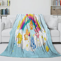 Care Bears Blanket Flannel Fleece Throw Room Decoration (Online Order Only)