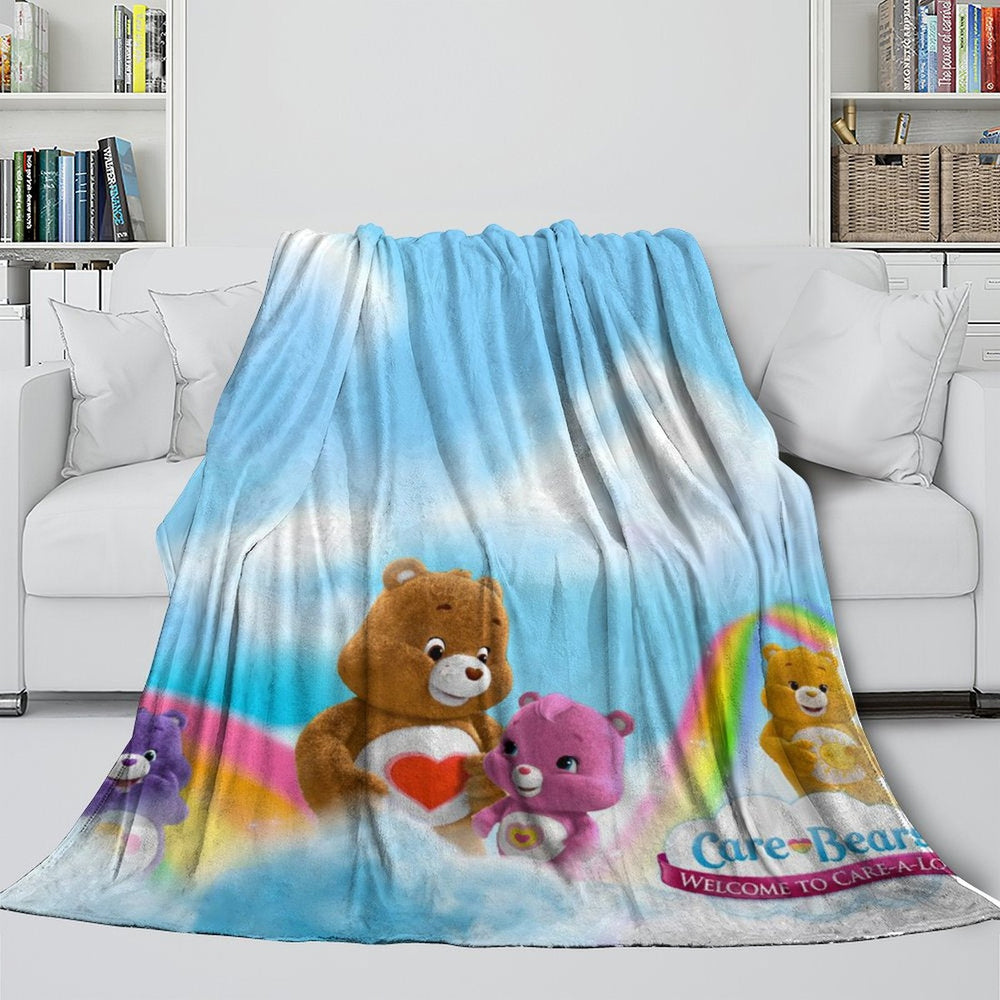 Care Bears Blanket Flannel Fleece Throw Room Decoration (Online Order Only)
