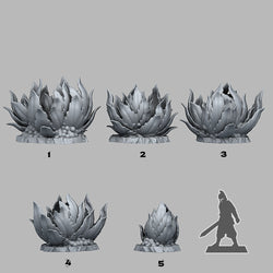 3D Printed Fantastic Plants and Rocks Carnivorous Alien Plants 28mm - 32mm D&D Wargaming (Online Only)