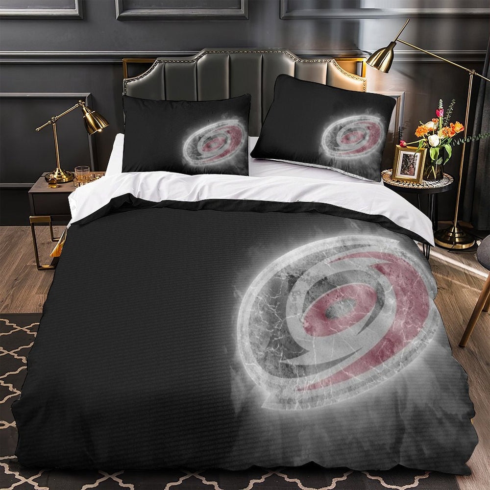 Carolina Hurricanes Bedding Set Quilt Duvet Cover Without Filler (Online Order Only)