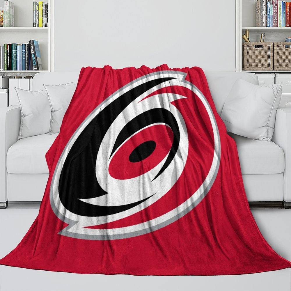 Carolina Hurricanes Blanket Flannel Throw Kids Room Decoration (Online Order Only)