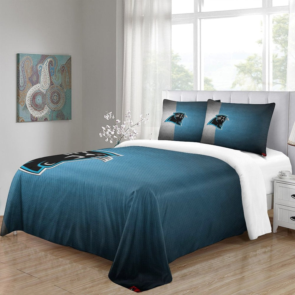 Carolina Panthers Bedding Set Duvet Cover Without Filler (Online Order Only)