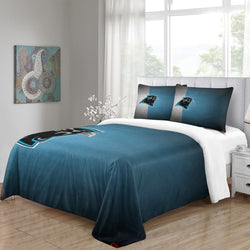 Carolina Panthers Bedding Set Duvet Cover Without Filler (Online Order Only)