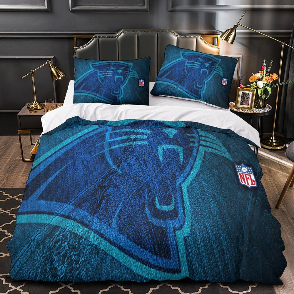 Carolina Panthers Bedding Set Duvet Cover Without Filler (Online Order Only)