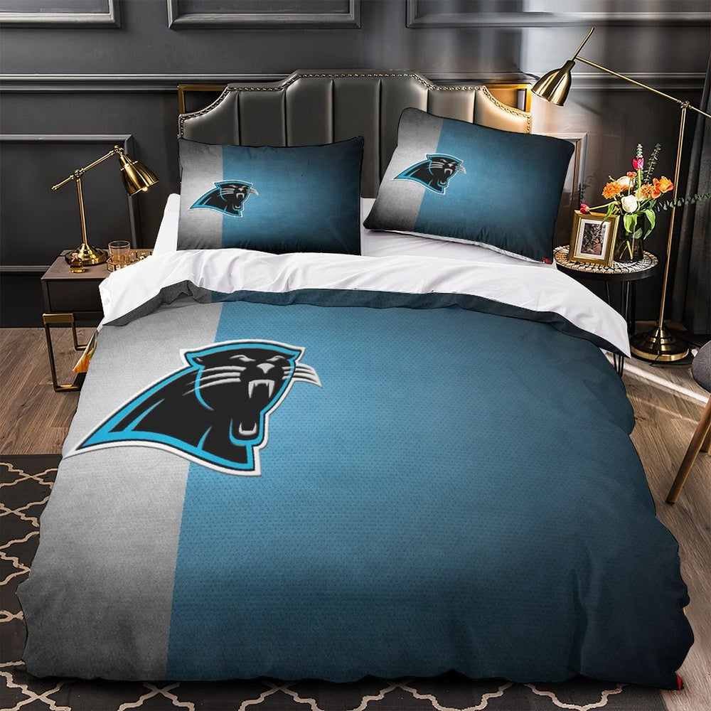 Carolina Panthers Bedding Set Duvet Cover Without Filler (Online Order Only)
