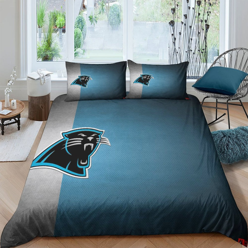 Carolina Panthers Bedding Set Duvet Cover Without Filler (Online Order Only)