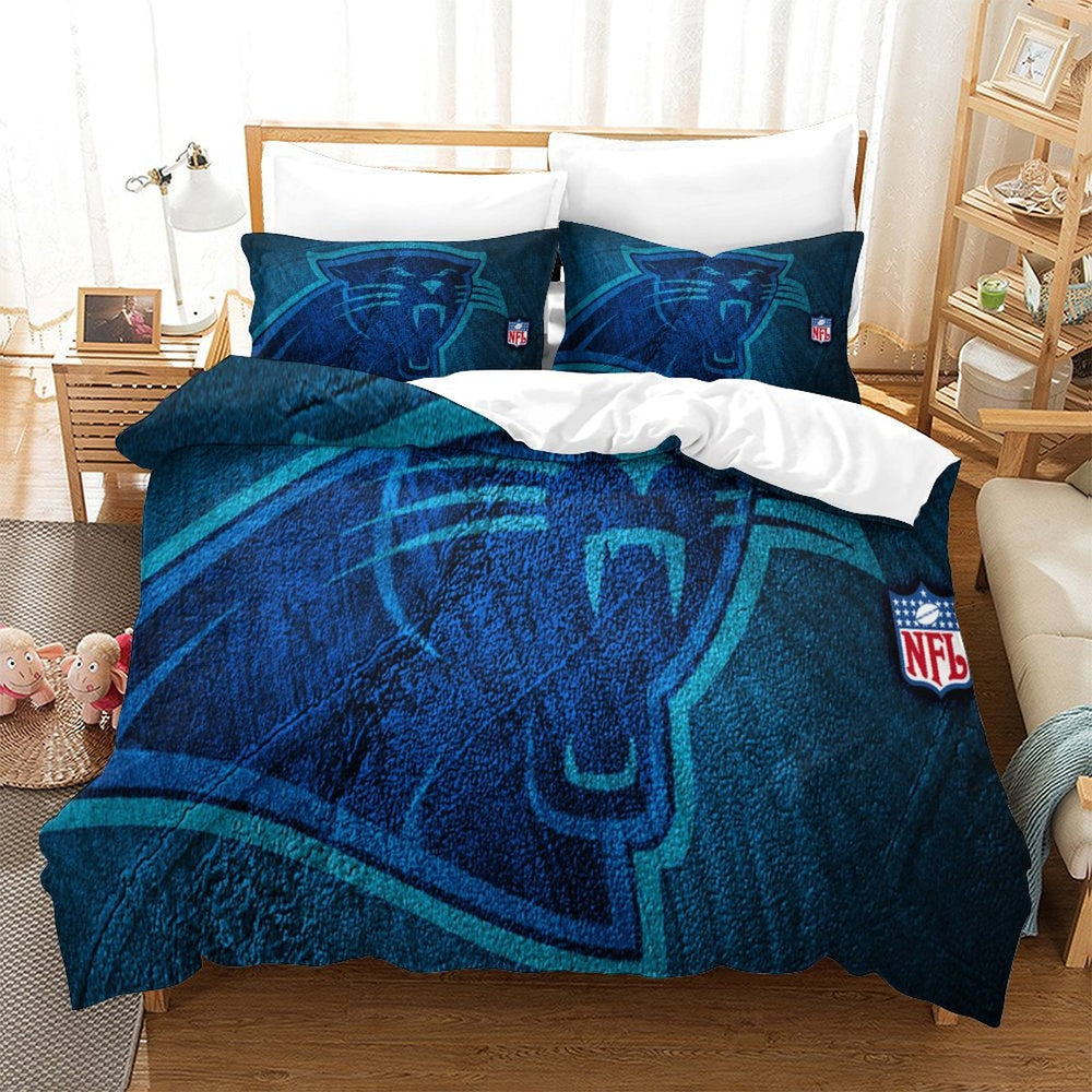 Carolina Panthers Bedding Set Duvet Cover Without Filler (Online Order Only)